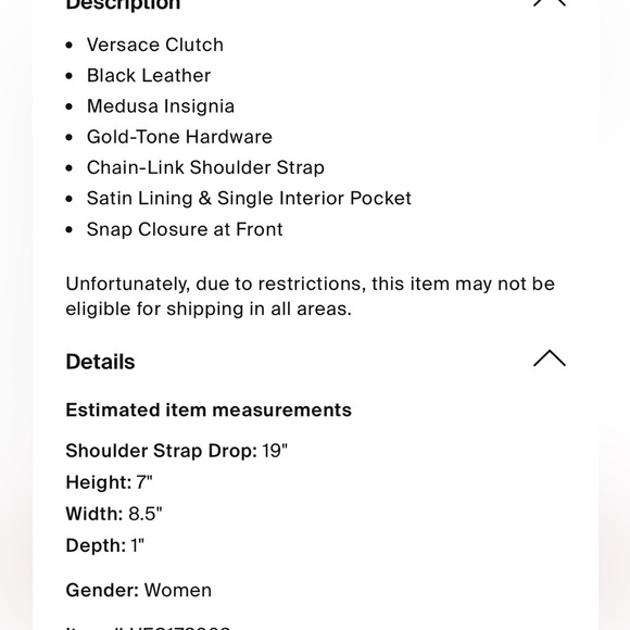 Versace Black and Gold Crossbody Bag with Medusa Logo - Picture 15 of 15